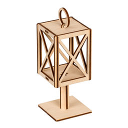 Заготовка для декорирования Mr. Carving КЛ-20 Заготовка на подставке Фонарик фанера 6 х 6 х 13.2 см