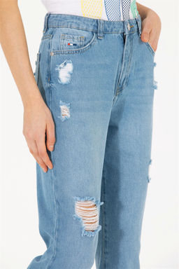 Женские голубые джинсовые брюки - U.s. polo assn фото 12