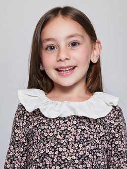 ?i?ek Desenli K?z ?ocuk Ti??rt