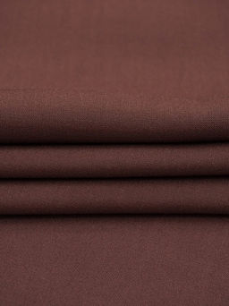 Штапель цв.Коричнево-бордовый, ш.1.44м, вискоза-100%, 110гр/м.кв. - Купава фото 5