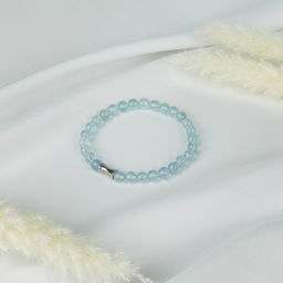 Браслет со вставкой из Аквамарина 18 см - Радуга самоцветов фото 3