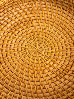 Поднос плетёный 22х22х3 см, ротанг - Simaland фото 4