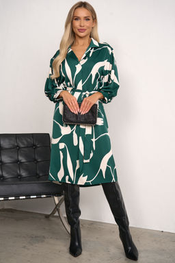 Платье Даная (зеленый/белый) Р11-1235/5 - Николь фото 5