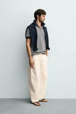 POLO REGULAR FIT ESTRUCTURA RAYAS / rayas - Zara фото 4