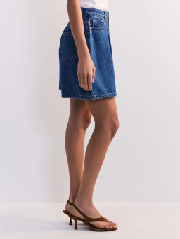 Джинсовые шорты со складками ZR2605092325-103 / Zarina