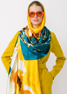 Большой мягкий очень нежный двусторонний палантин