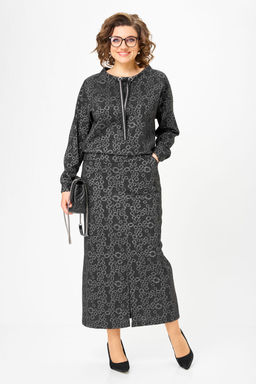 Костюм Michel Chic 1444 темное серебро