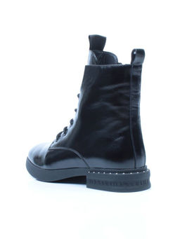 01-CH6315-21B100M BLACK Ботинки демисезонные женские (натуральная кожа, байка) - Фабричный китай фото 7