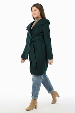 01-07658 Пальто женское демисезонное(пояс) - El podio фото 6