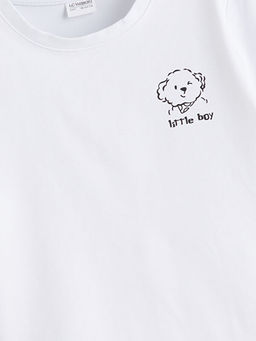 Bask?l? Erkek ?ocuk ?ortlu Pijama Tak?m?