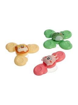 Игрушки для ванной, спиннеры на присосках, 3 шт. в наборе, зверушки