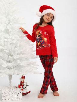 ПЖ064 Пижама "Лошадка" (красный)