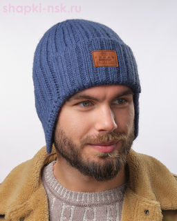 D 195 Ушанка мужская флис (56-58)