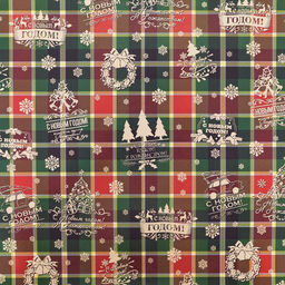 Цена за 10 шт. Бумага упаковочная глянцевая двусторонняя «Клетка», 50×70 см