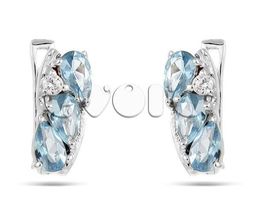 Серьги из серебра топаз, Свидание