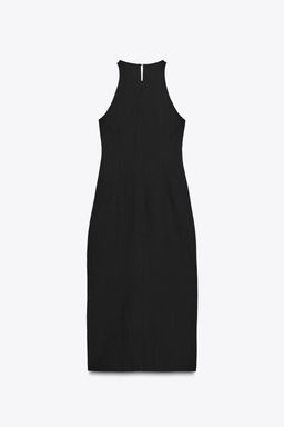 GOLD BUTTON CREPE MIDI DRESS - Zara фото 7