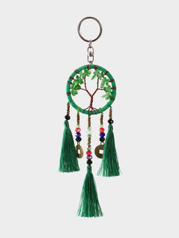 Брелок ловец снов «Древо», 19 см, зелёный