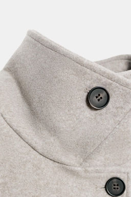 SOFT DOUBLE-POSITION COLLAR COAT - Zara фото 8