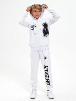 Спортивный костюм "Гризли",белый