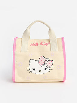 Hello Kitty Bask?l? K?z ?ocuk Kanvas ?anta