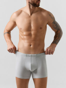 Цена за 2 штуки! Трусы боксеры мужские серые - Mark formelle фото 2