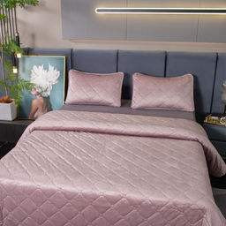 Велюровое покрывало ромб OVF032 240*260 50-70 2 шт - Ситрейд фото 4