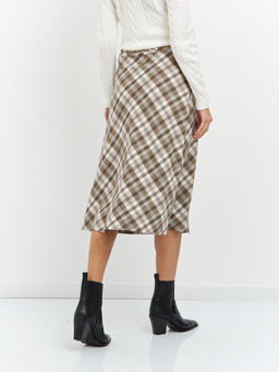 юбка длины миди в косую клетку - Glenfield фото 6