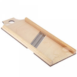 Терка-шинковка деревянная 42,5х15х3см, для капусты, 2 металлических лезвия (Россия)