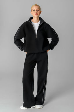 Арт. 2914 Костюм с начесом женский 44-52 (5 шт) Цвет:черный