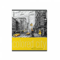 Цена за 5 шт. Тетрадь общая ученическая ErichKrause Colored City, 48 листов, клетка_MIX-PACK  фото 3