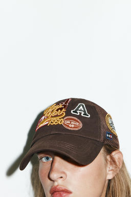 TWILL MESH CAP WITH EMBROIDERY AND PATCHES - Zara фото 2