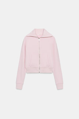 CHAQUETA FELPA CREMALLERA / Rosa pastel - Zara фото 5
