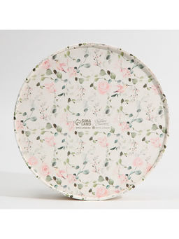 Коробка для макарун, кондитерская упаковка тубус с окном, «Цвети от счастья» 20×20×5 см