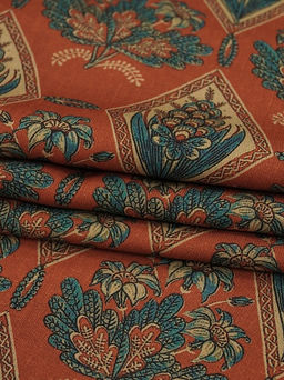 Штапель Премиум Акмаль цв.темно-кирпичный, ш.1.5м, вискоза-100%, 125гр/м.кв - Купава фото 12