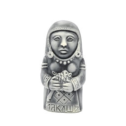 Магнит из мрамолита "Макошь" 29*13*58мм Радуга камня