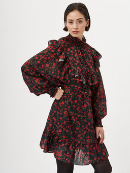 Платье женское 12511-35184 black/red