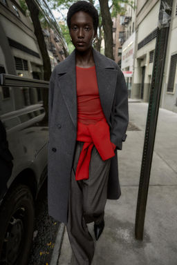 ABRIGO OVERSIZE SOFT / Gris - Zara фото 13