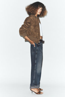 RIB HIGH-NECK BOMBER JACKET - Zara фото 12