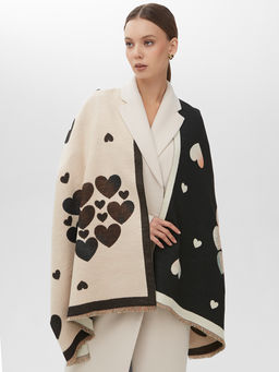 в составе ШЕРСТЬ и КАШЕМИР Большой, мягкий, теплый двусторонний палантин - Tantino фото 8