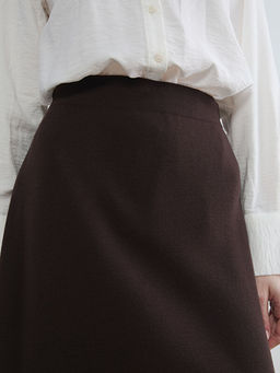 Beli Lastikli A Kesim Triko Etek