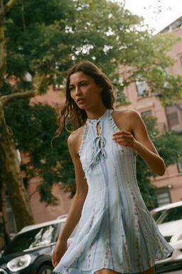 VESTIDO MINI HALTER ESTAMPADO FLORAL / Multicolor - Zara фото 2