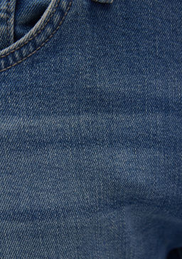 Jake Mavi Pro Golgeli Indigo Mavisi Jean Pantolon  фото 9