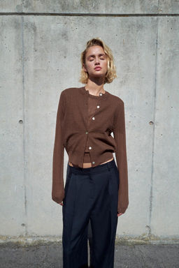 FINE KNIT CARDIGAN - Zara фото 2
