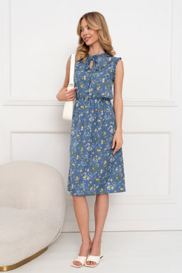 Платье Open Style 5741 голубой
