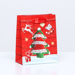 Цена за 12 шт. Пакет ламинированный Волшебная елочка 11,5 х 14,5 х 6 см - Simaland фото 3