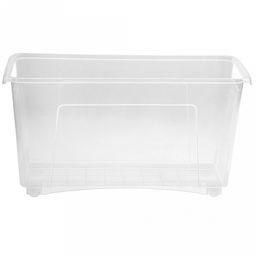 Контейнер хозяйственный для хранения пластмассовый 10л, 46,5х16,5х25,5см, на колесах (Россия)