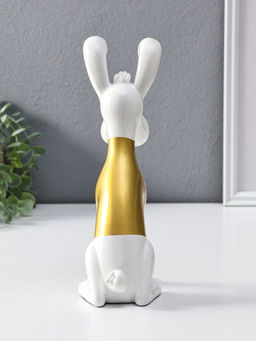 Сувенир полистоун "Пёсик в золотой кофточке" 9х22х26,5 см