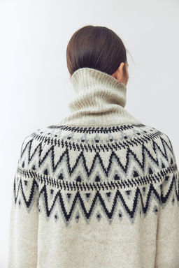 Jacquard-knit polo-neck jumper - H&m фото 4