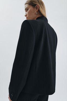 HIGH NECK PINSTRIPE BLAZER ZW COLLECTION - Zara фото 16