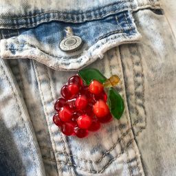 Брошь Малина - Стрекоза фото 5